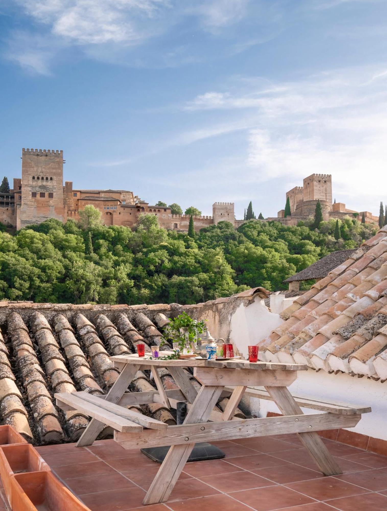 Apartamento El Rincon Nazari - Vistas A La Alhambra Y Terraza Granada Exterior foto