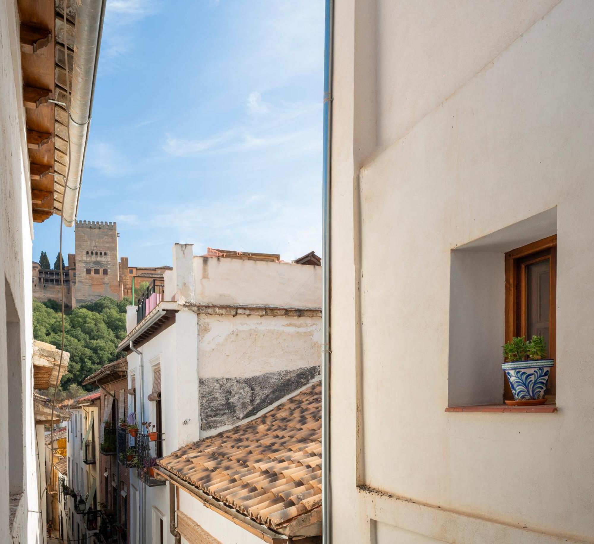 Apartamento El Rincon Nazari - Vistas A La Alhambra Y Terraza Granada Exterior foto